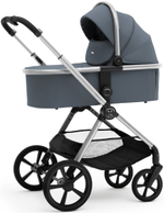 Коляска Agex Life 3 в 1 хромированная рама с автокреслом i-Safe S Black ALG590 Chrome Grey (Серый)
