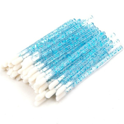 Аппликатор одноразовый голубой с блестящей ручкой (50 шт)