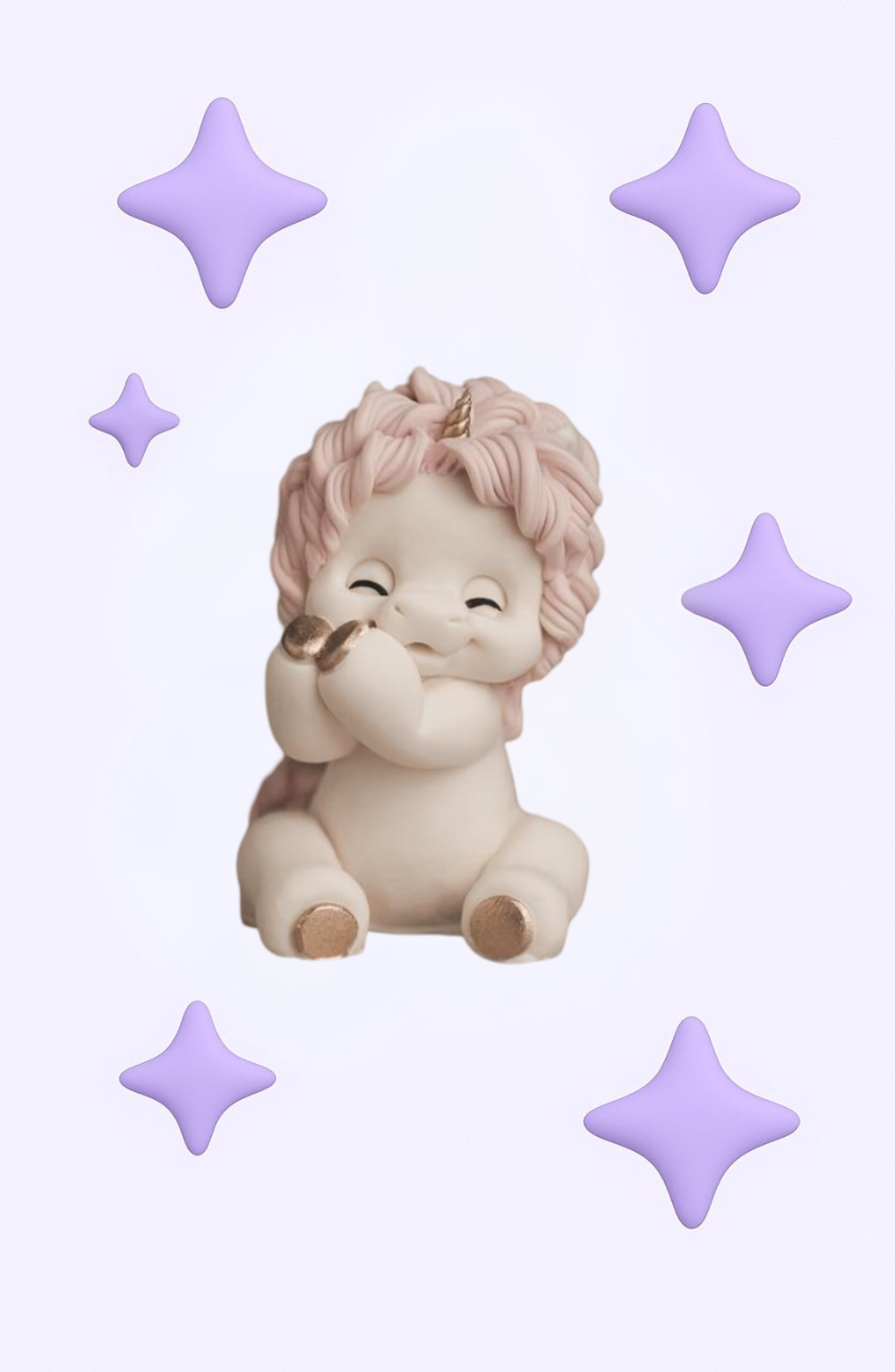 Шоколадная фигурка Единорог мини, 3*4*5,5 см/3*5,5*2,5 см