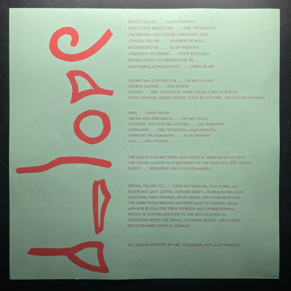 The Alan Parsons Project ‎– Eye In The Sky (Европа 2012г.)