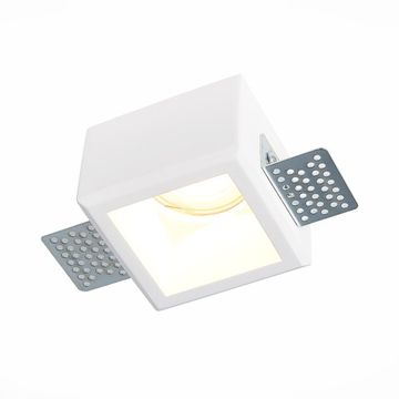 Встраиваемый светильник из гипса 1*GU10 IP20 ST252.518.01 белый Gypsum ST-Luce