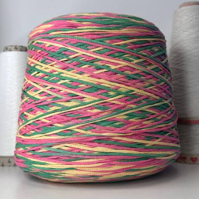 TATTOO - Lineapiu; 100% хлопок; 200м/100гр; Шнурок; Секционное окрашивание: желтый, розовый, зеленый; S717