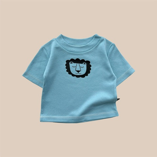 футболка голубая Lion Boy (с аппликацией "Лев")