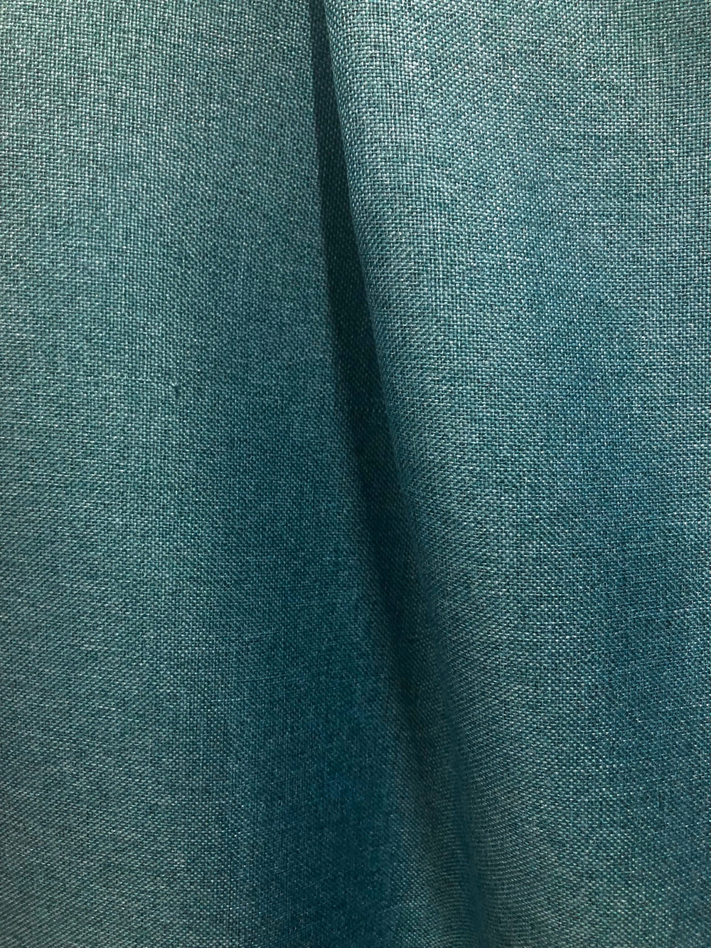 Ткань портьерная Блэкаут-лен, цвет бирюза, артикул 327622