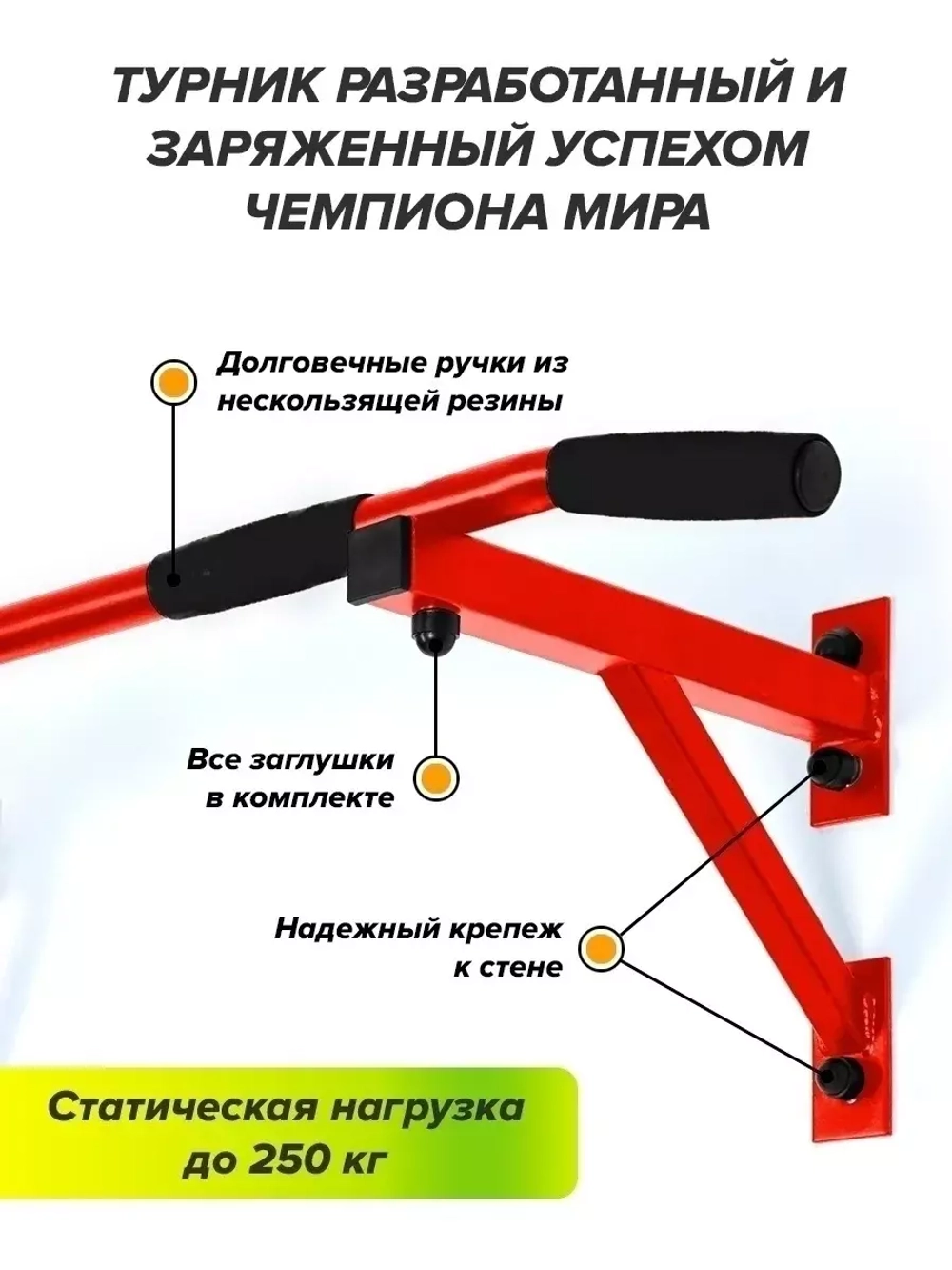 Турник Настенный AKTIV Черный