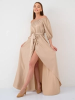 Платье длинное с разрезом