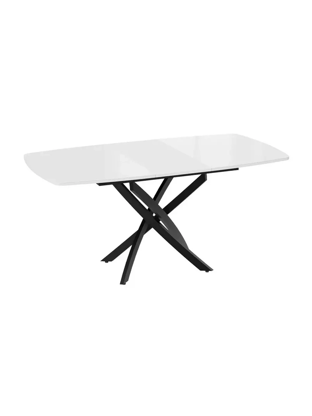 Стол кухонный Черный муар 134(173)х90х75 см