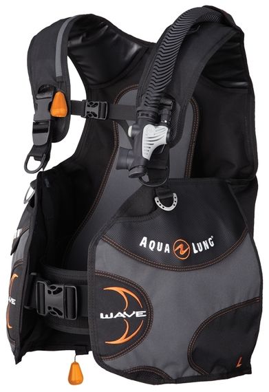 Жилет-компенсатор Aqua Lung Wave Black⁄Charcoal⁄Orange