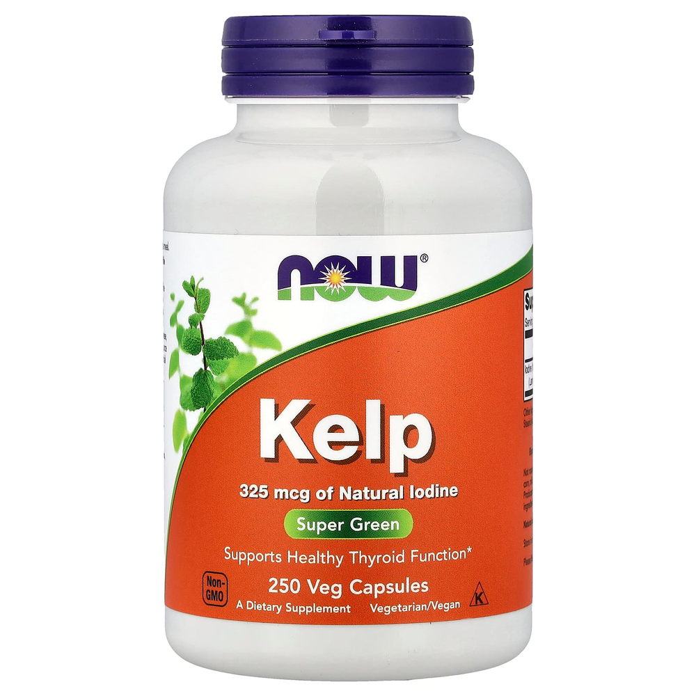 NOW Foods, келп, 325 мкг, 250 растительных капсул