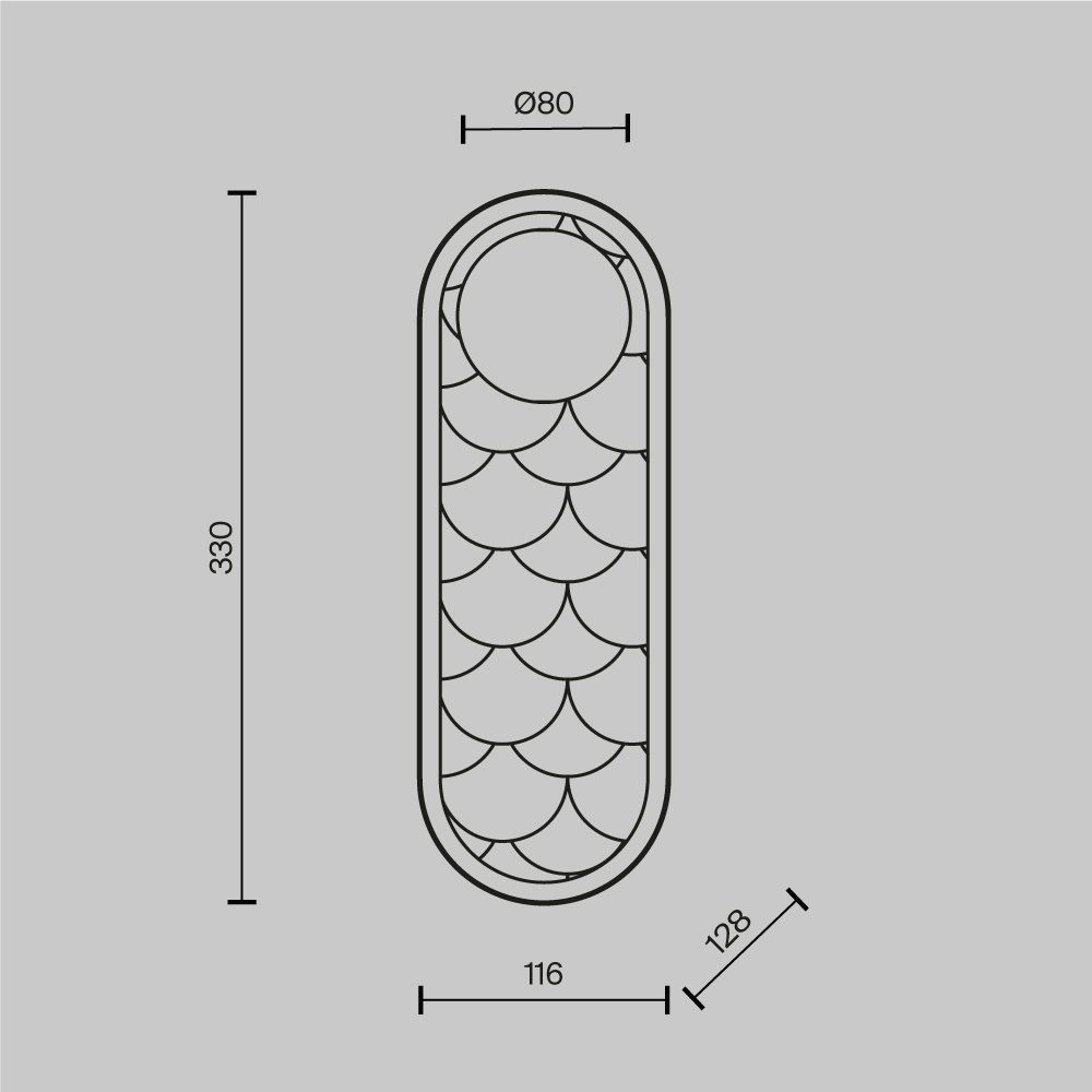 Светильник настенный Maytoni   MOD473WL-L20BSK