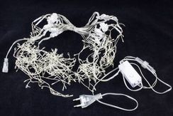 Светодиодная бахрома Роса 2.5*0.9 м., 220V, 324 холодных белых LED лампы, соединяемая, Winner (w.02.04.324)