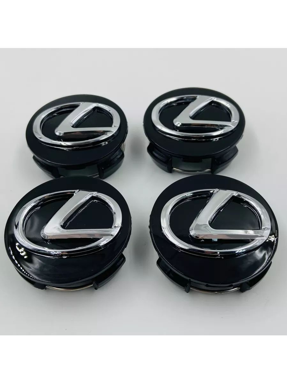 Колпачки заглушки на литые диски с эмблемой Lexus 62 мм 4 шт