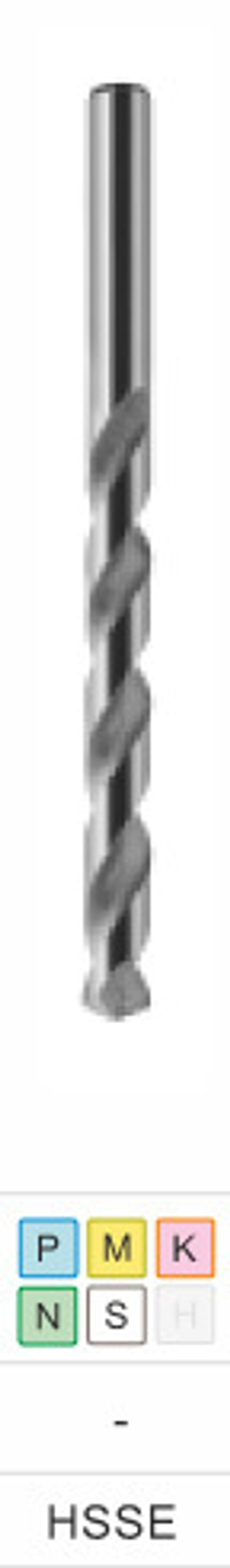 Сверло Drill DIN-338 3,40 HSSCo5 INOX w2-101811-0340