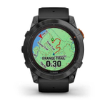 Умные часы Garmin Fenix 7X Pro Solar Edition Титановый угольно-серый корпус с DLC-покрытием и черным ремешком