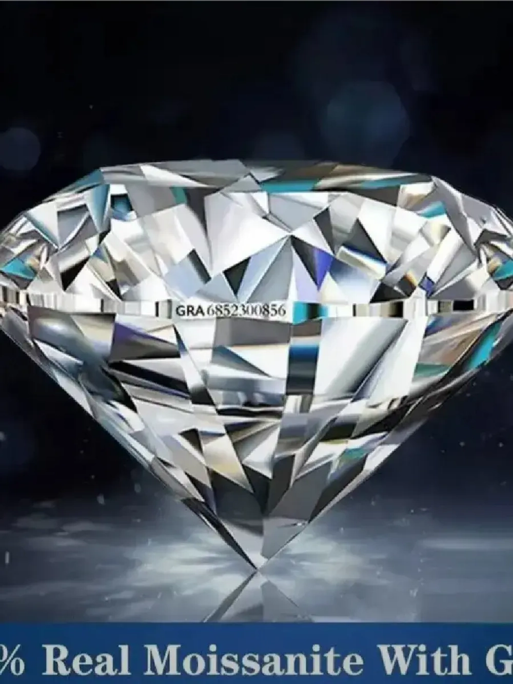 Муассанит 2 карат (8мм)