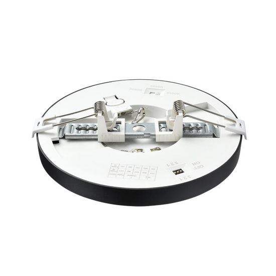 7788/12L MITRA LED SN 000 Светильник пластик/белый/черный LED 12Вт 3000/4000/6500К D170 IP44 CCT/датчик движения NEBULA BLACK