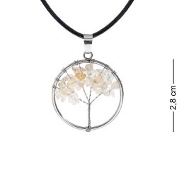 NP-04/2 Кулон с камнями «Цитрин»