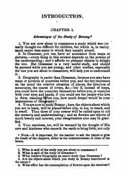Botany for Beginners. An Introduction to 'Mrs. Lincoln's Lectures on Botany | Lincoln Phelps
