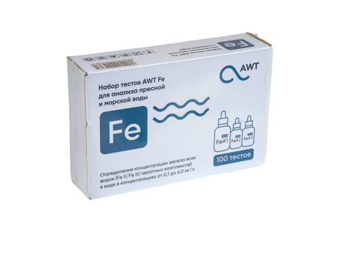 AWT набор тестов Fe (железо от 0,1 до 6 мг/л. 100 тестов)