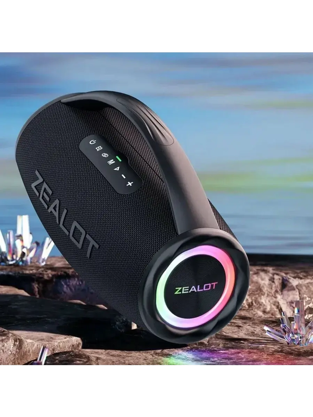 Портативная Bluetooth колонка Zealot S87 80W черный