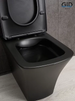 Унитаз-компакт Gid Tn2184Bm черный матовый, безободковый, с крышкой микролифт, с бачком