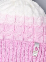 Шапка для девочки осенняя с завязками