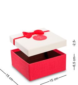 WF-32-B Набор коробок из 3шт «Прямоугольник» цв.красн./бел.