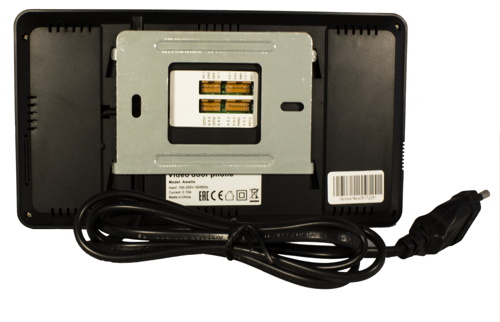 Tantos Amelie (Black) домофон крупный вид сзади