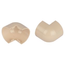 Внешний угол ЭРА OC-KK-20-12-B для полукруглого кабель-канала бежевый 20х12мм 2шт/комплект