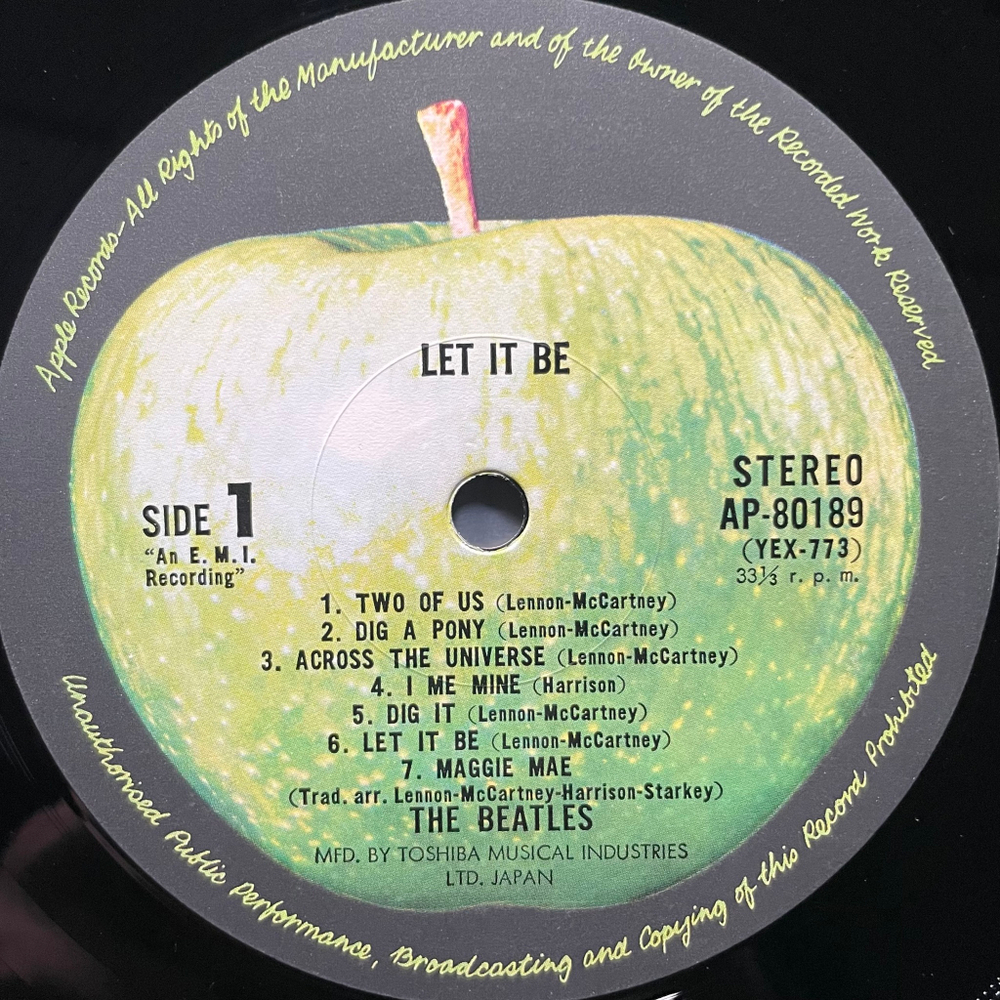 The Beatles ‎– Let It Be (Япония 1971г.)