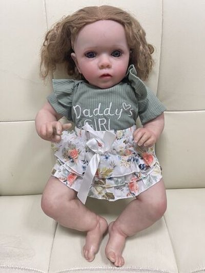 Уценка. Кукла Реборн мягконабивная 60см в пакете (FA-591)