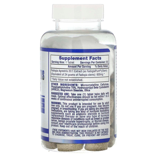 Hi Tech Pharmaceuticals, фадогия гребенчатая, экстракт 20:1, 600 мг, 90 таблеток
