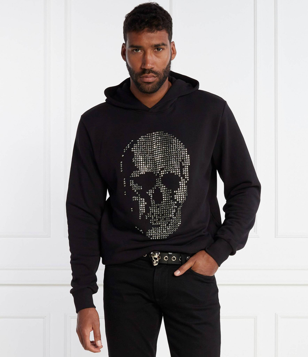 Худи Skull strass Philipp Plein - черный(MJB3088 PJO002N)