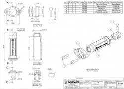 Переходник-адаптер для тросового исполнения Р40,Р80 (FK 212123) металлический
