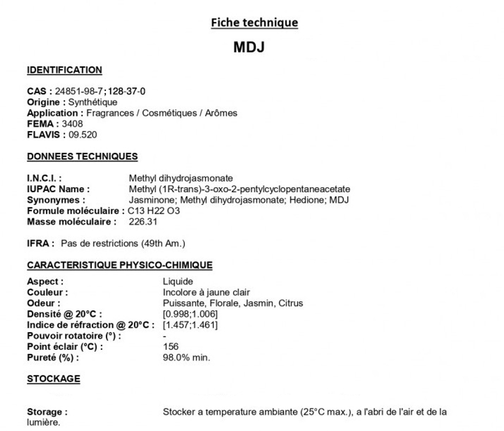 MDJ (BHT) / MDJ с BHT CAS 24851-98-7 ; 128-37-0