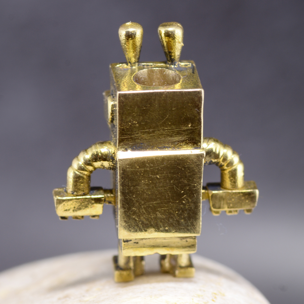 Бусина Заяц из м/ф «Ну, погоди!», латунь