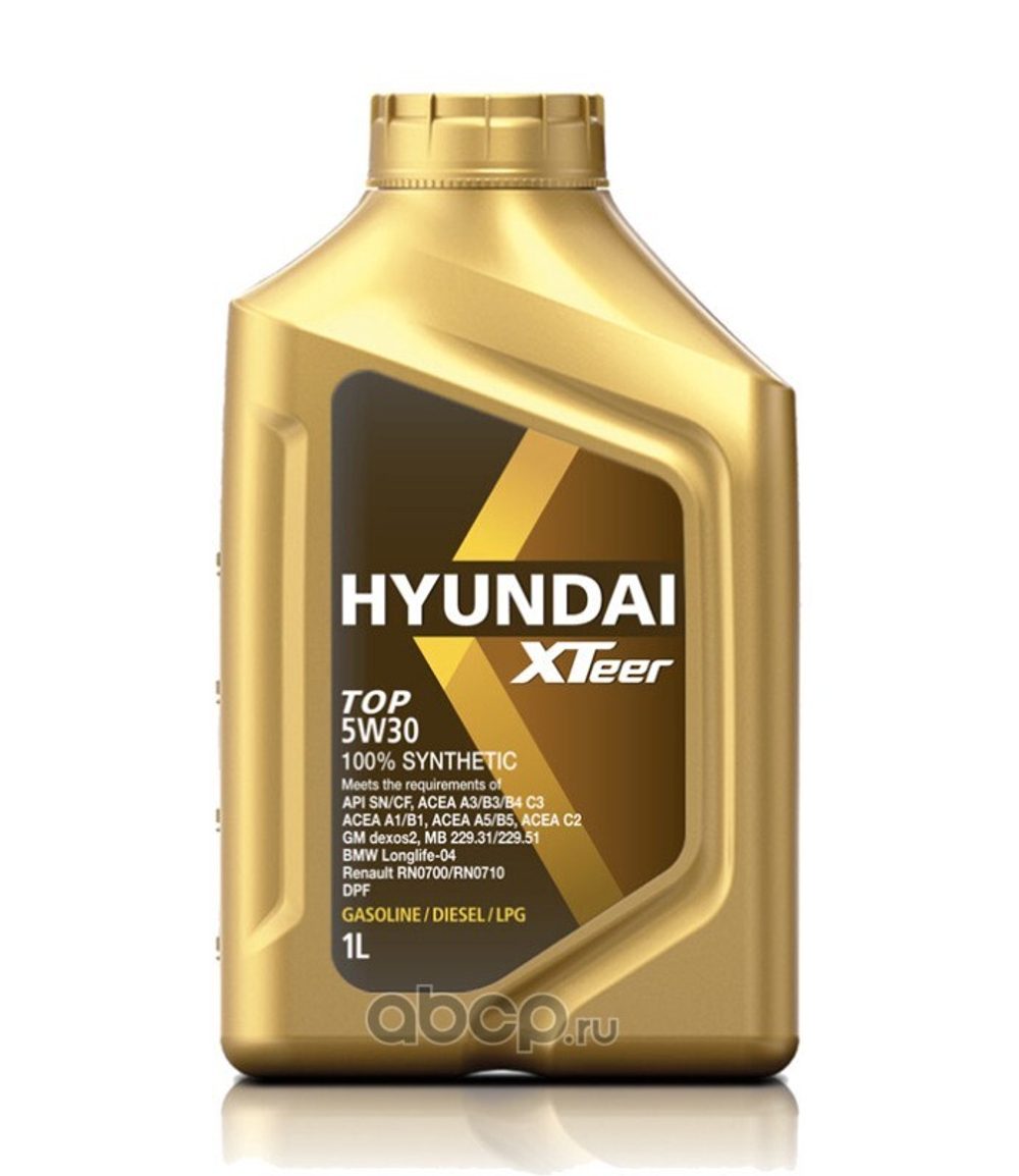HYUNDAI XTEER Масло моторное TOP 5W30 синт. 1 л