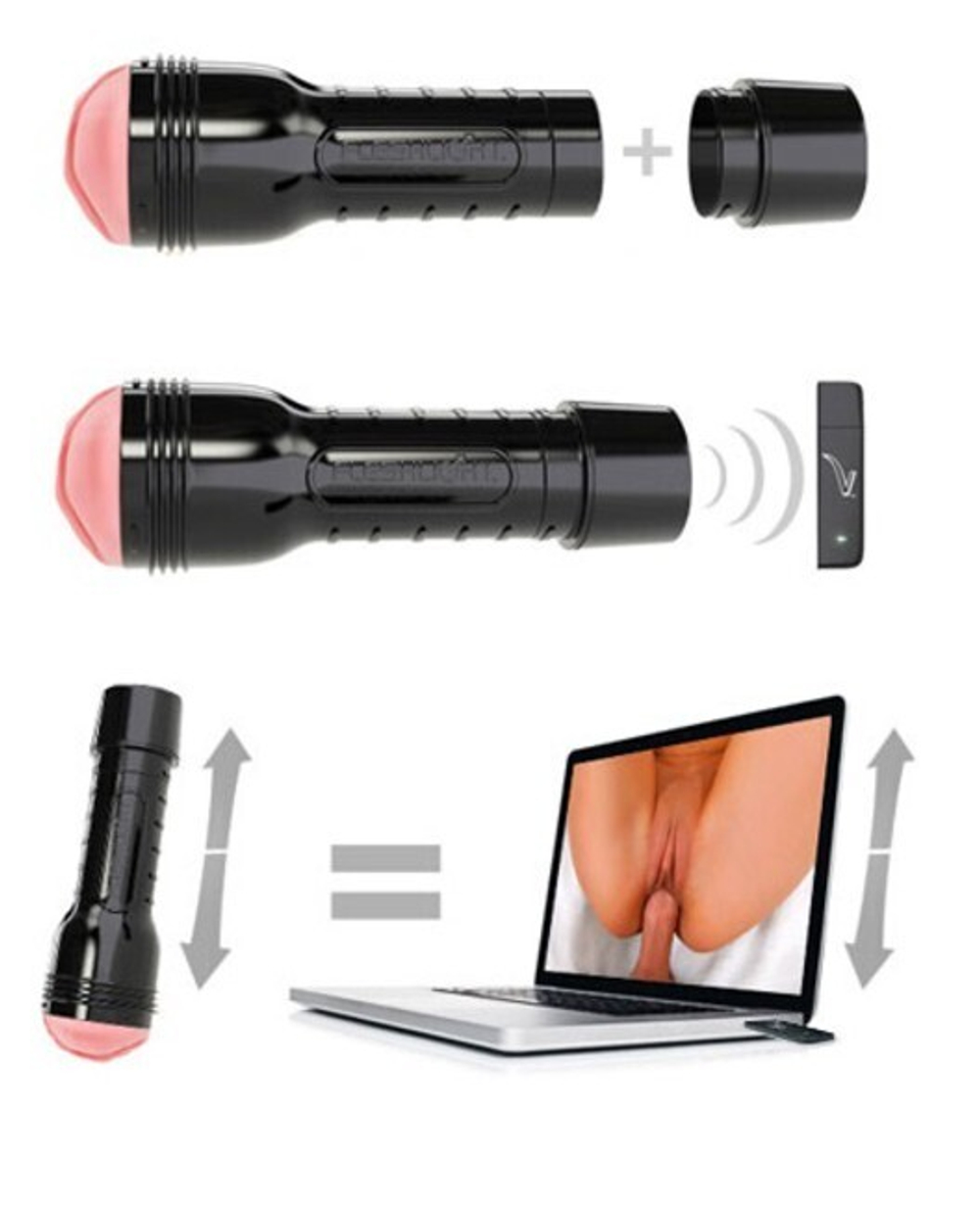 Fleshlight с интерактивностью Vstroker (Цвет: черный)