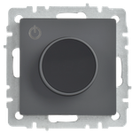 BRITE Термостат электронный с индикацией ТС10-1-БрГ графит IEK