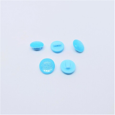 Пуговицы №690, на ножке, 11мм, цв.голубой (CB M-20)