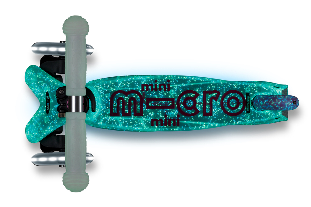 Самокат Mini Micro Deluxe Orion LED складной, розовый