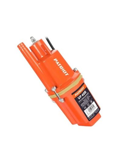 Насос погружной вибрационный VP 40В верхний забор кабель 40м 250Вт 18л/мин H60м D96мм термозащита PATRIOT 315302496