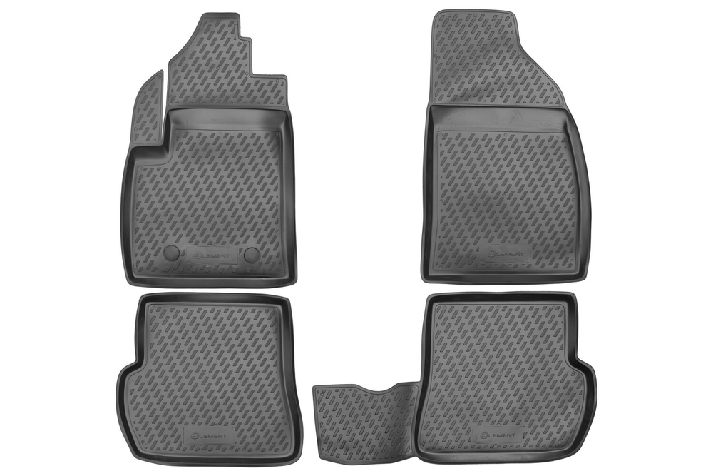 Коврики в салон FORD Fiesta 2002-2008, 4 шт. (полиуретан) Element.S000.3