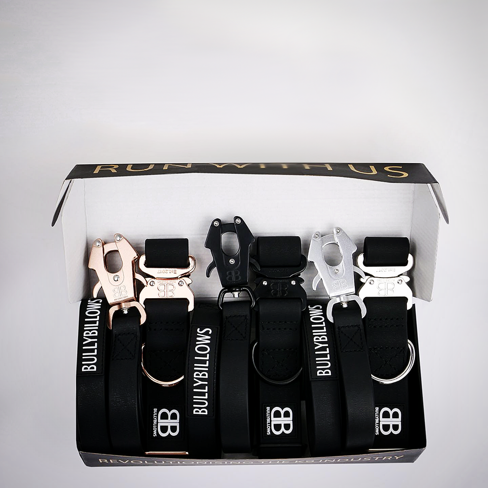 Ошейник Billowthane Combat ROSE GOLD 4 см BullyBillows