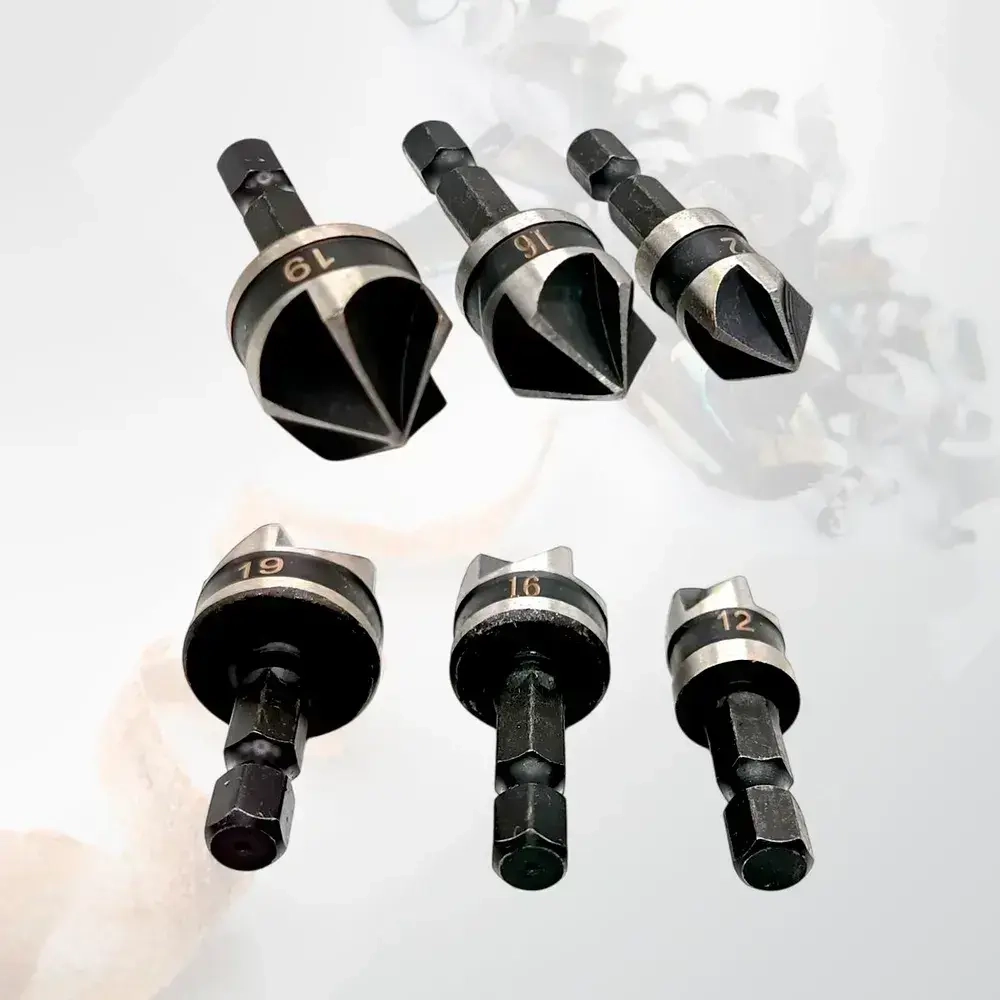 Набор зенкеров по дереву 3в1 12, 16 и 19мм , в наборе 3шт