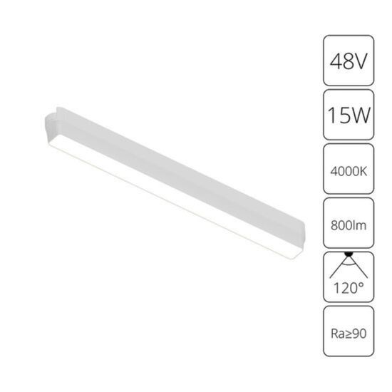 A6168PL-1WH СВЕТИЛЬНИК ПОТОЛОЧНЫЙ RAPID 48В 15Вт лм 4000К 90+ 120°