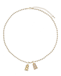 Подвеска мишки, камни золото в асс