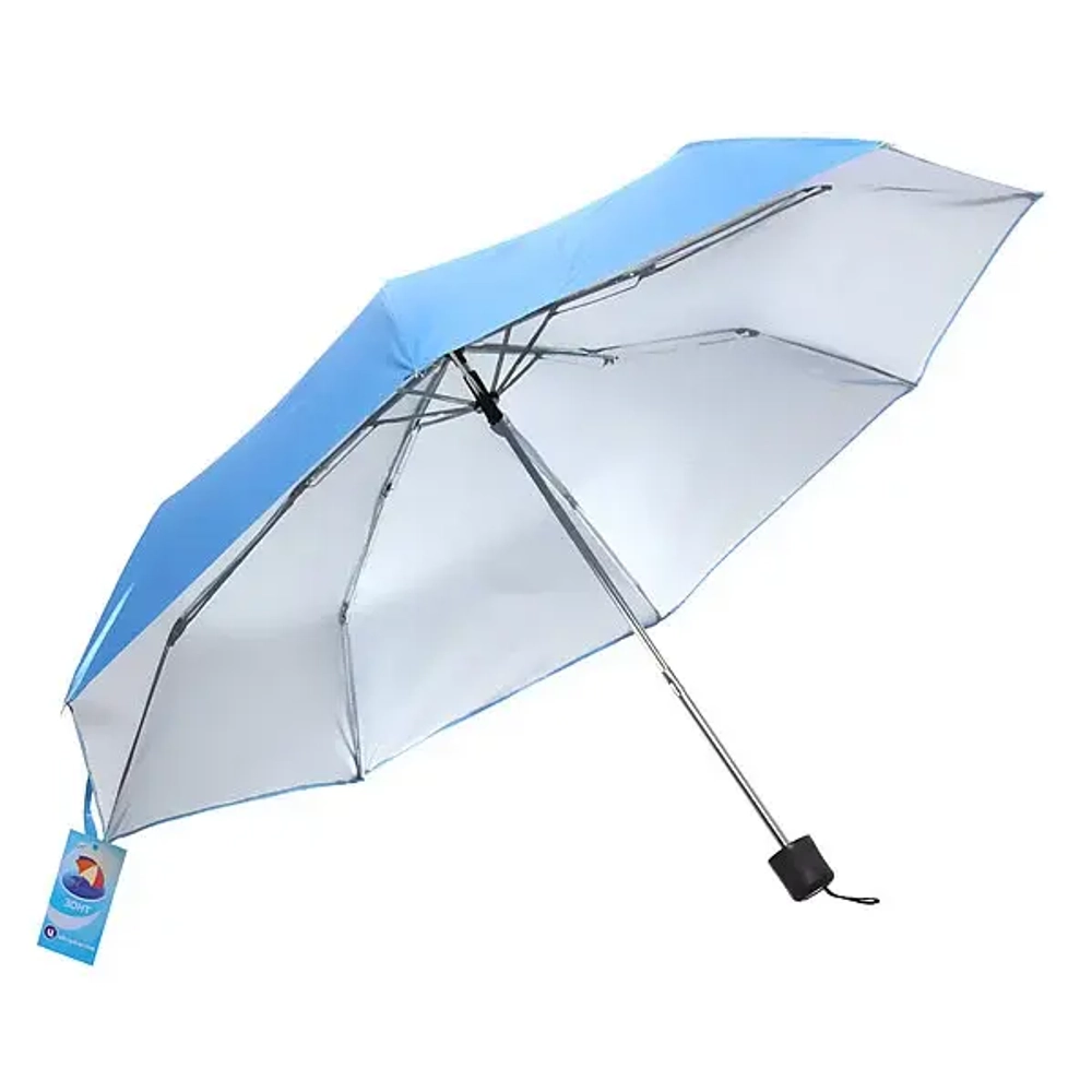 Зонт женский механический «Ultramarine», двухцветный, 8 спиц, d-97см,длина в слож. виде 24см