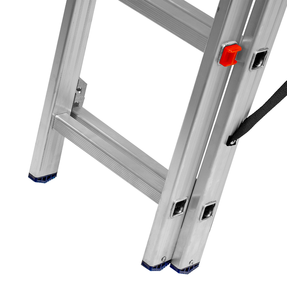 Лестница Сибртех трехсекционная 10 ступеней, алюминиевая