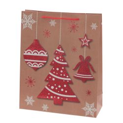 GAEM Пакет подарочный (бумага 210г/м2, блок микс 12шт), L31 W12 H40 см, 4в.